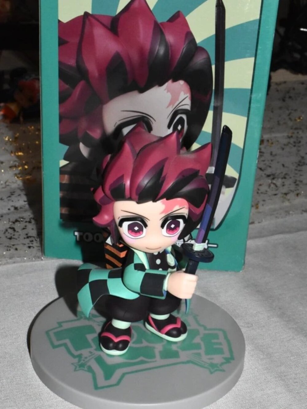 Demon Slayer Kimetsu no Yaiba Toonize Figure Toy Tanjiro Kamado Cartoon Color